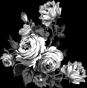 Розы Уголок - картинки для гравировки